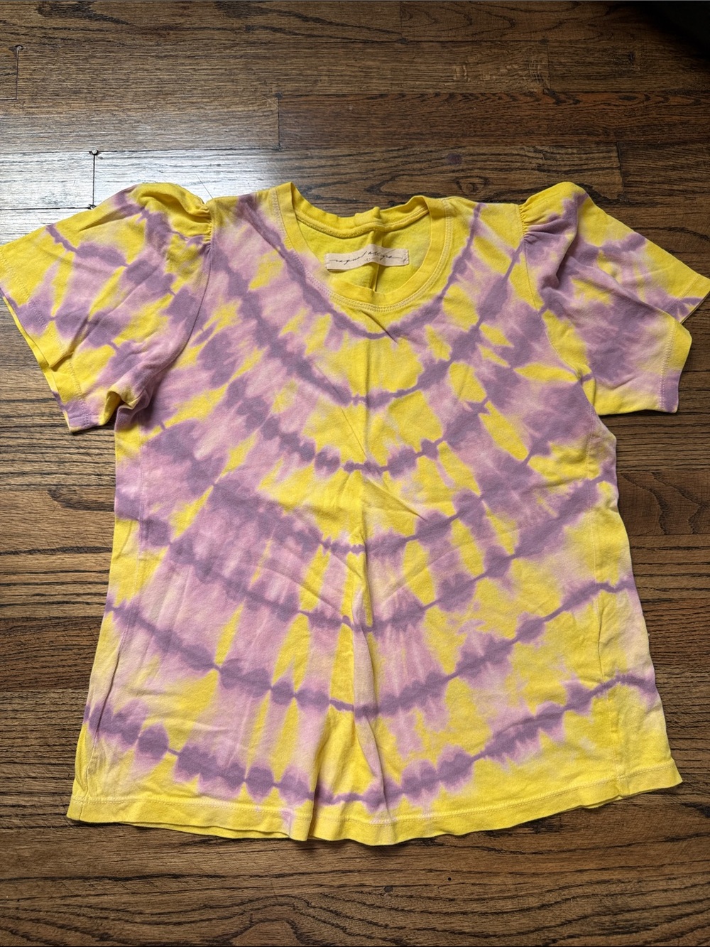 Tie-Dye Yellow & Lavender tee